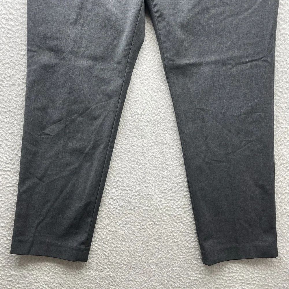 J. Crew Thompson Dress Pants Mens 38x30 (Tag 36) Wool Blend Gray Tapered Stretch